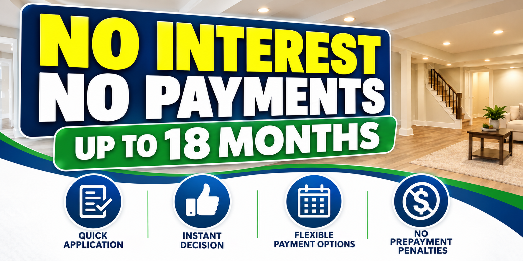 Promotional basement waterproofing financing options